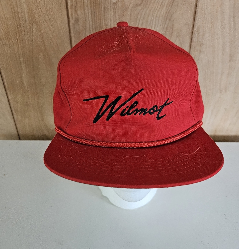 Vintage Wilmot Corded Snapback Hat In Red OSFM